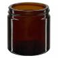 Preview: Glass jar 60ml brown, with black Bakelite lid