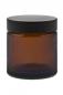 Preview: Glass jar 60ml brown, with black Bakelite lid