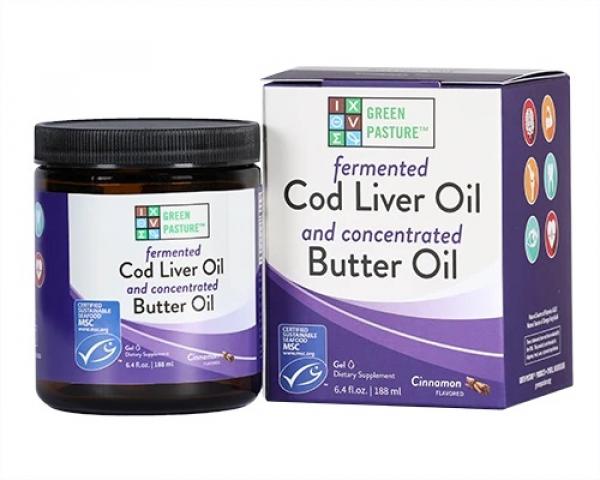 Fermented Fish Oil, Cod Liver Oil, Butter Oil - Cinnamon Tingle