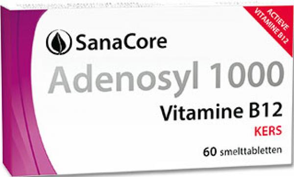 SanaCore Adenosyl 1000 Vitamine B12, 60 comprimés orodispersibles